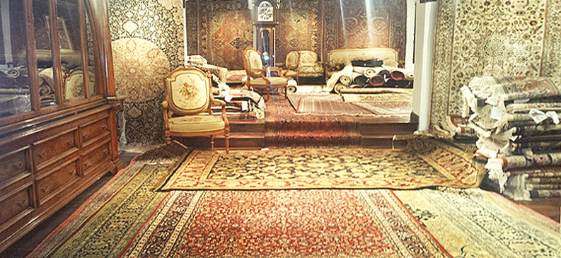 Nejad Rug antique rug 2nd floor showroom in Doylestown