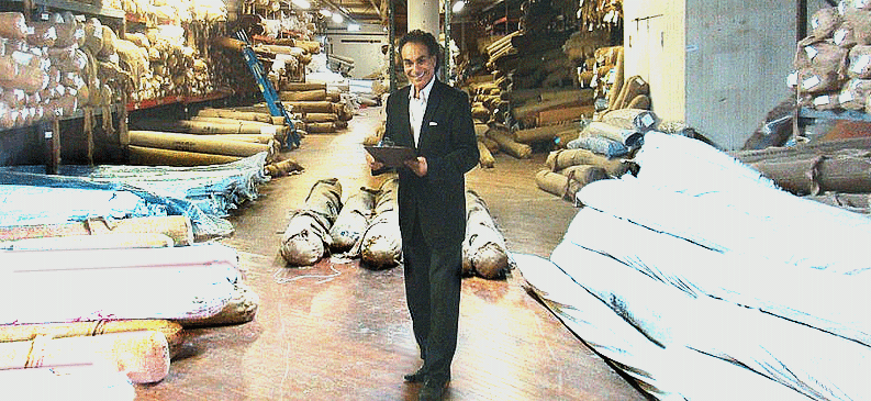 Nejad warehouse featuring an enormous rug inventory