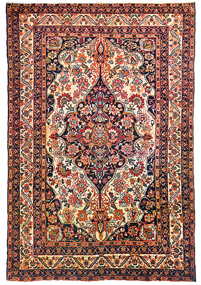 Image of 17th Century Silk Kerman Persian carpet