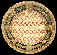 Pineapple Aubusson round rug