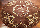 Indo Persian Kashan round rug