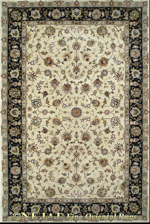 SP015IYBK Tabriz rug detail