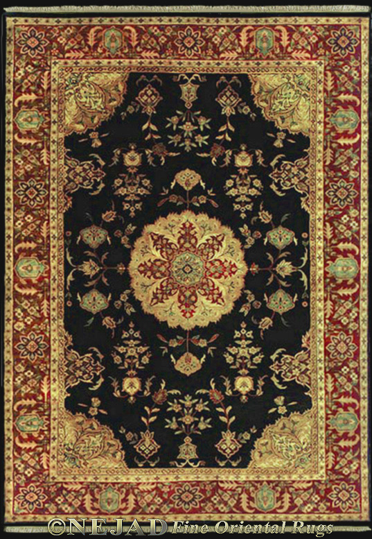 T040BKBR Nejad Tabriz rug
 << Click Rug to Go Back 