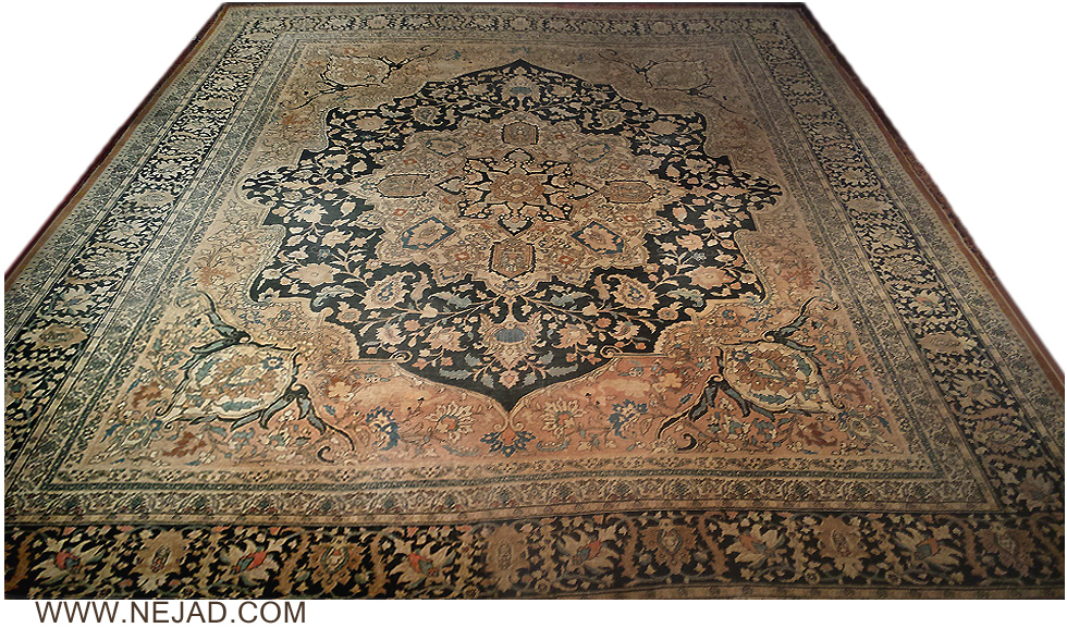 Antique Persian Tabriz Rug - Nejad Rugs #987466