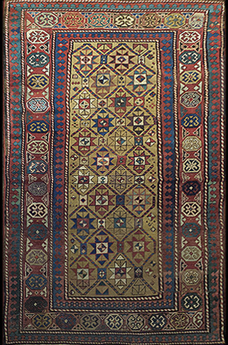 Antique Caucasian Dagestan Rug