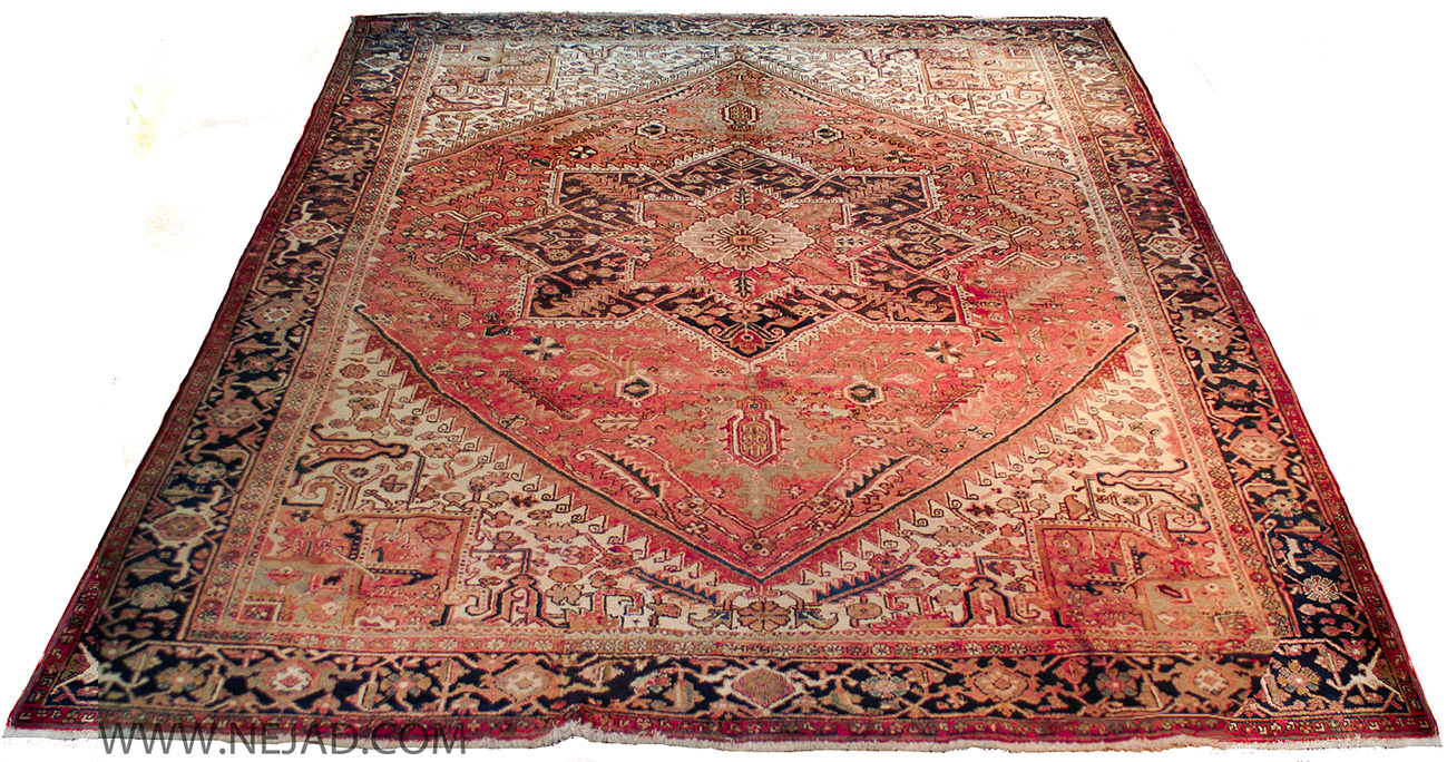 Antique Persian Heriz Rug - Nejad Rugs #987497