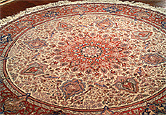 Sino Persian Tabriz round rug
