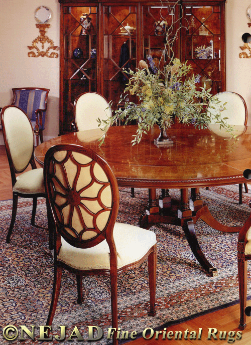 Nejad Rug featured in Francesco Molon Furniture catalog