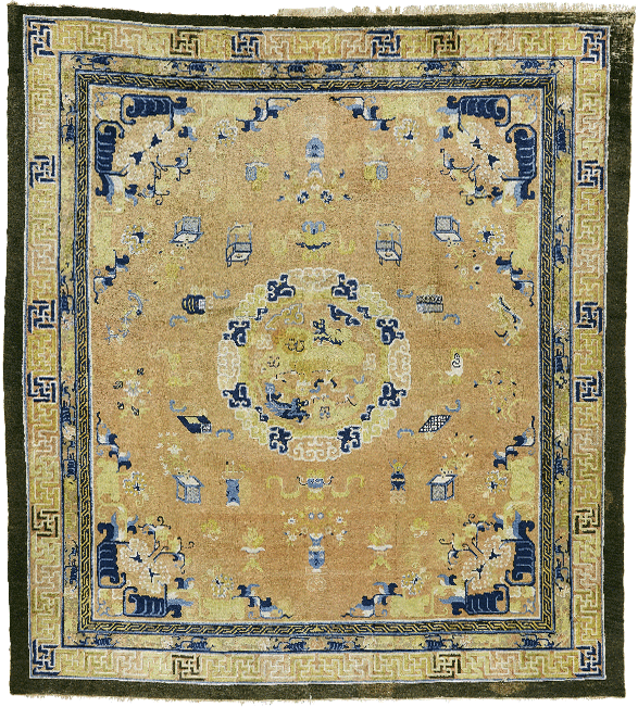 Hundred Antiques Medallion Ninghsia carpet