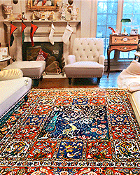 Colorful Persian Bakhtiari rug