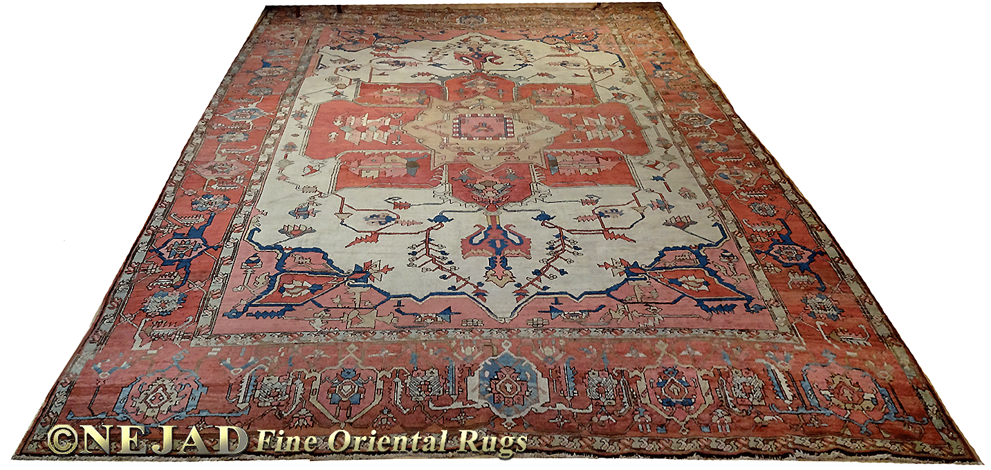 Antique Persian Serapi Rug - Nejad Rugs #987600