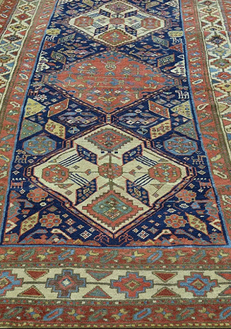 #987831 Antique Persian Qashqai Rug c. 1900
