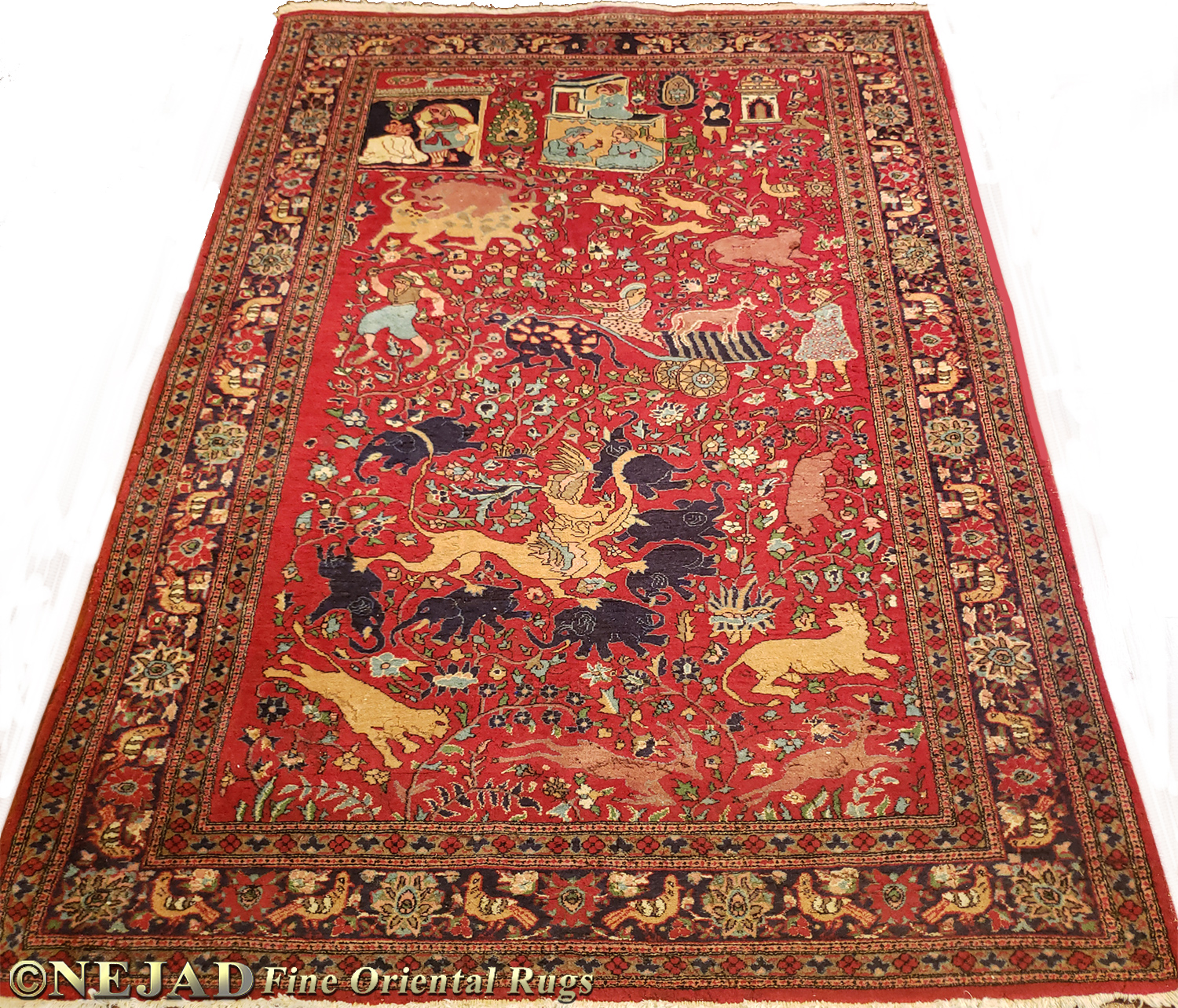 Antique Persian Tabriz Rug - Nejad Rugs #987590