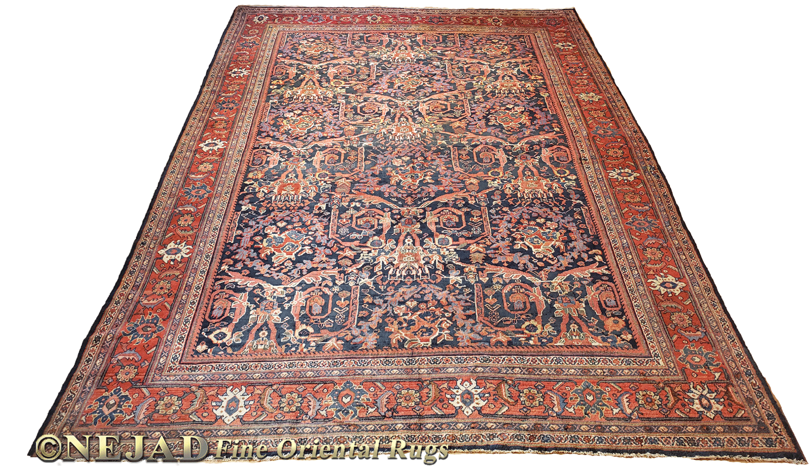 Antique Persian Mahal Rug - Nejad Rugs #988050