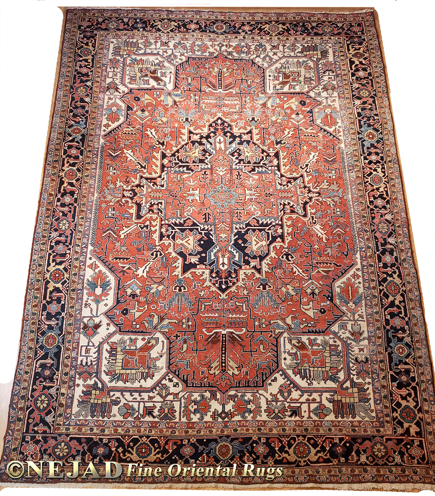 Antique Persian Heriz Rug - Nejad Rugs #988051