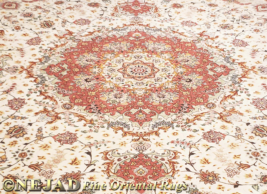 persian Tabriz round rug