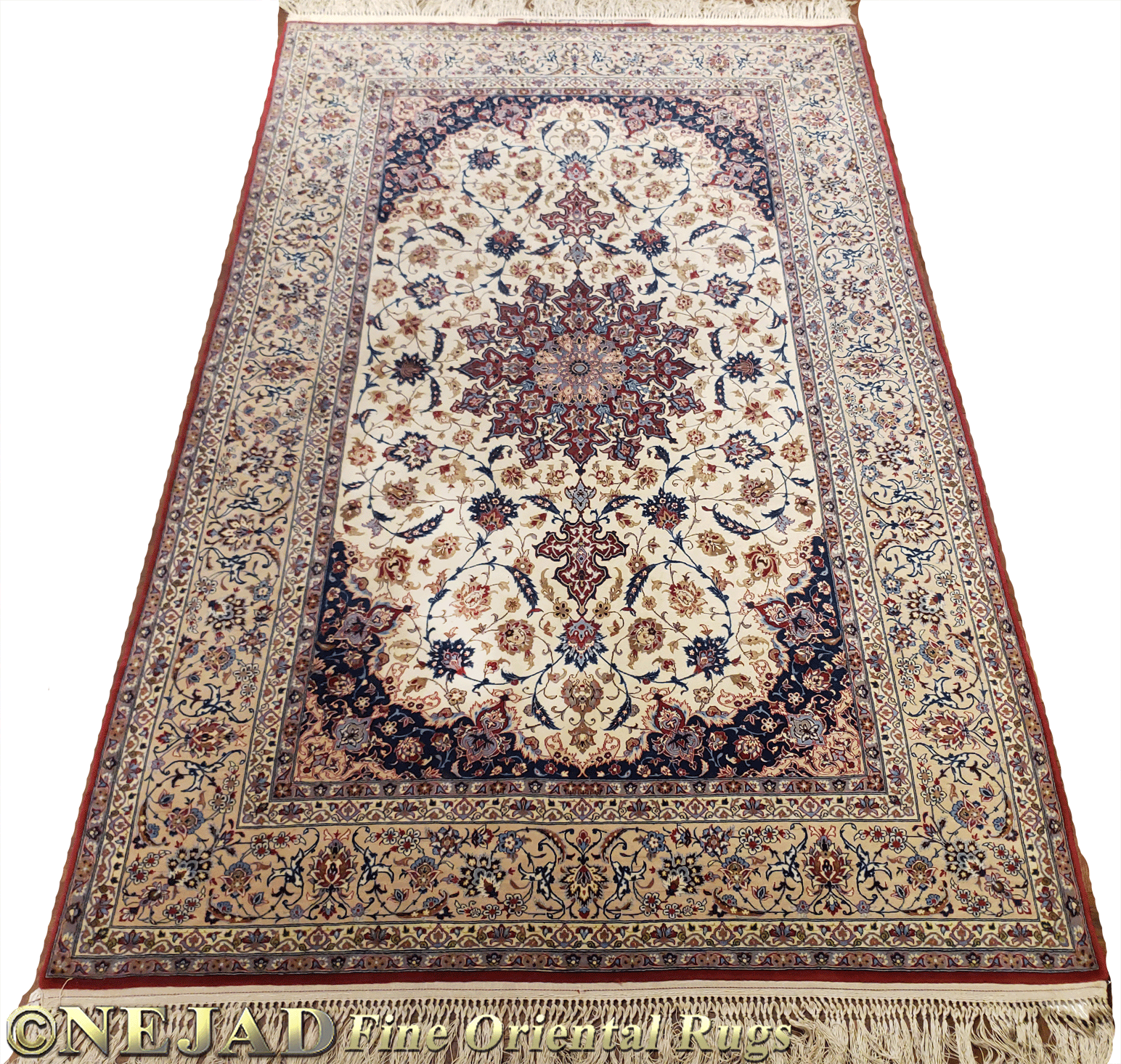 Persian Esfahan Rug - Nejad Rugs #988061