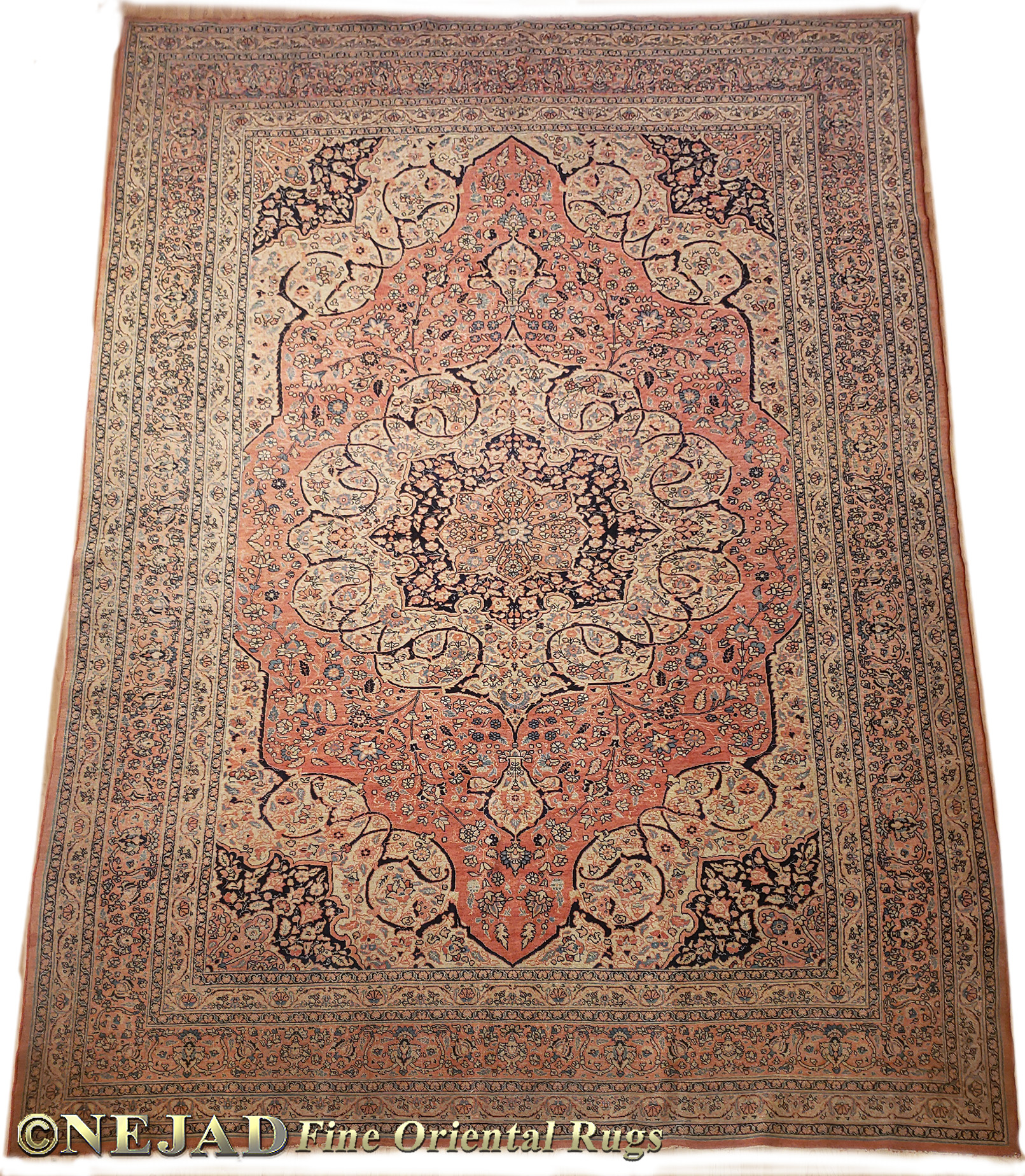 Antique Persian Haj Jalili Rug - Nejad Rugs #988072