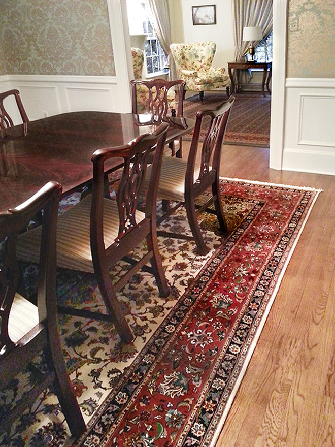 Nejad Persian Tabriz rug featured in New Jersey luxury home