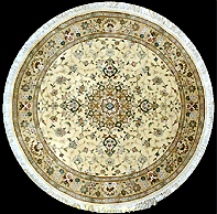 Tabriz round rug