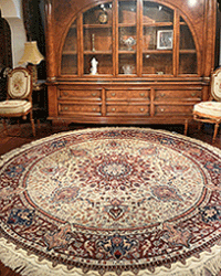 Silk wool Tabriz rug
