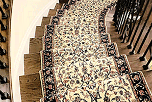curved stair runner