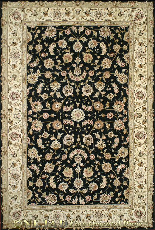 SP015BKIY Tabriz rug detail