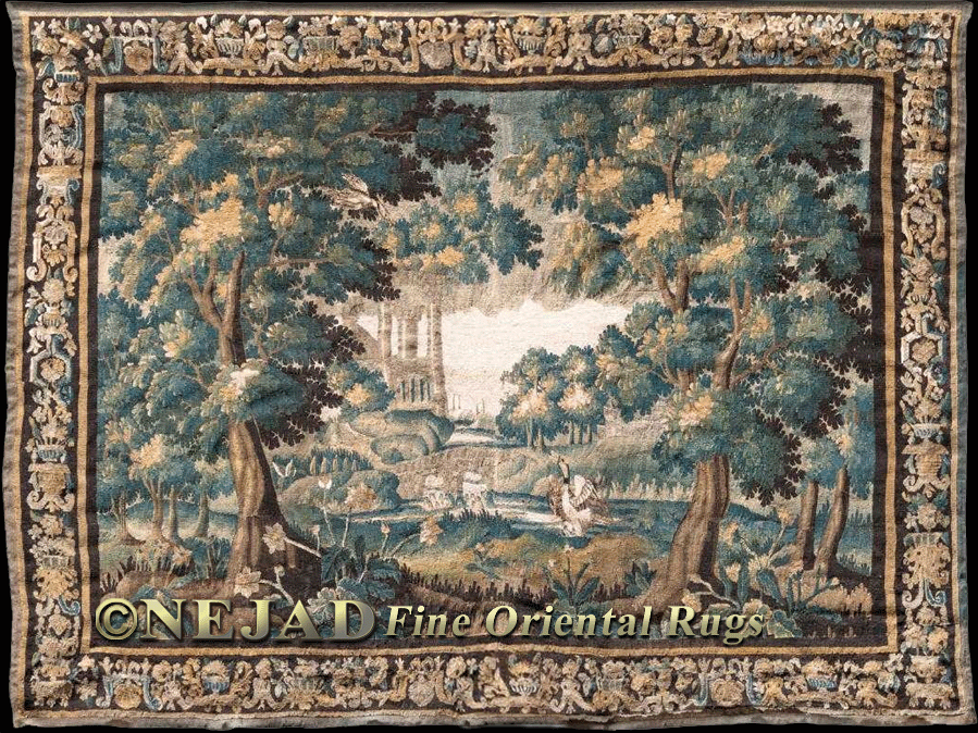 A Flemish 17th Century Verdure Garden Tapestry