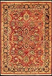 Agra rug T028 - Burgundy / Black